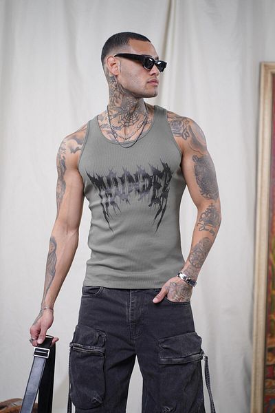 king brich Printed Flexible Slim Fit Men's Athlete Undershirt