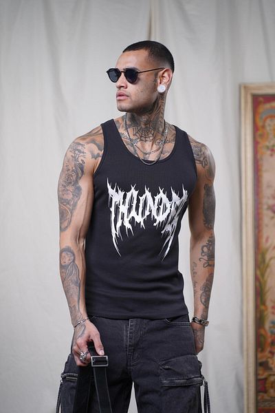 king brich Printed Flexible Slim Fit Men's Athlete Undershirt
