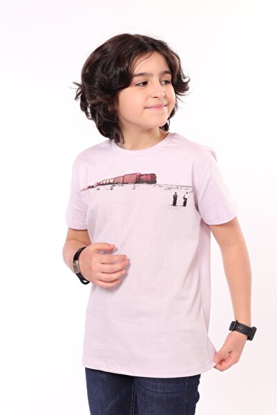 Toontoy Tricou pentru băiat Tren cu imprimeu