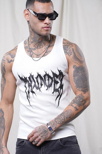 king brich Printed Flexible Slim Fit Men's Athlete Undershirt