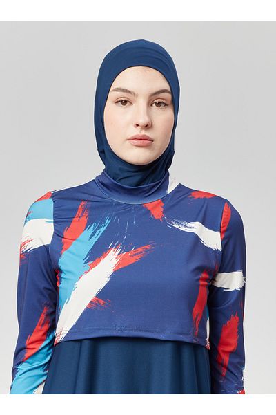 Ranuna Ranuna Multicolored Hijab Swimsuit