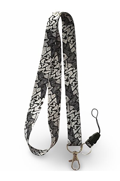 StormiStoretr Stormi Graffiti - Insigna de identitate cu cureaua pentru gât ș...