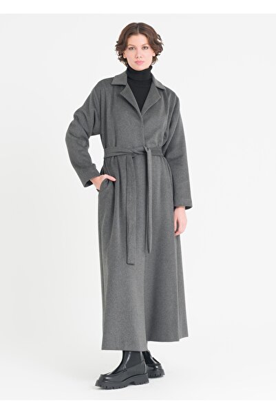 Armağan Ceket Yaka Kemerli Manto