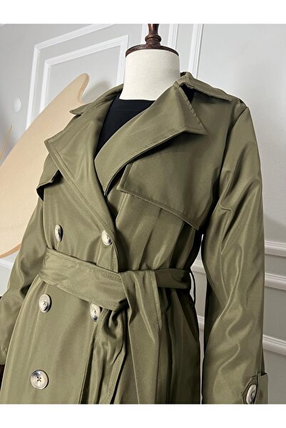 Limon X LİMON X UZUN CEPLİ TRENCHCOAT