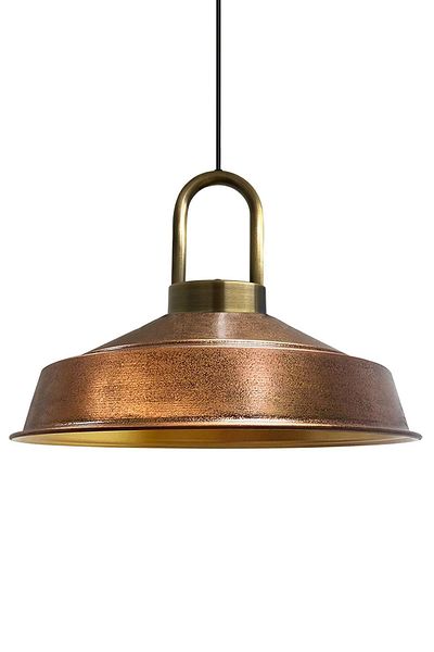 Bamyum Asletl-Lock Industrial Vintage Hängelampe  40 cm, Kupferfarbe Metall Pendelleuchte