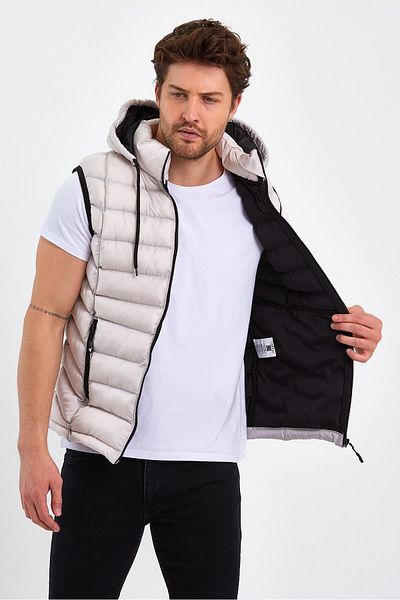 Cavla Collection Men's Slipping Hooded Vest