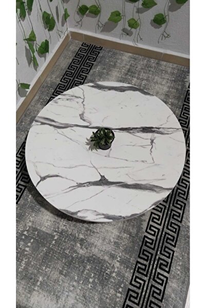 ÖZCAN METAL 80 cm Yer Sofrası Katlanabilir Metal Ayaklı Yer Sofrası Yemek Masası