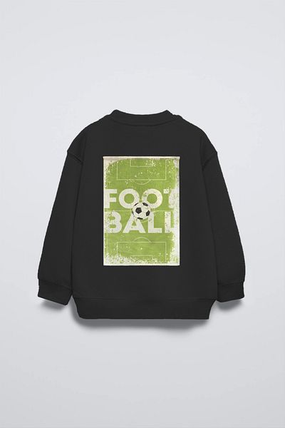 The Champ Clothing Детски суитшърт Believe с щампована футболна тематика с кръгло деколте
