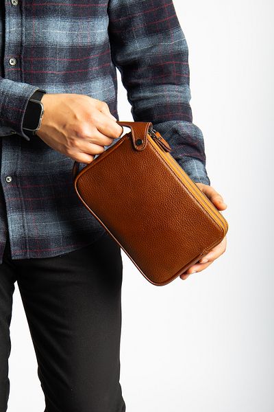 Niki Leather Πορτφόλιο Raul από γνήσιο δέρμα με φερμουάρ
