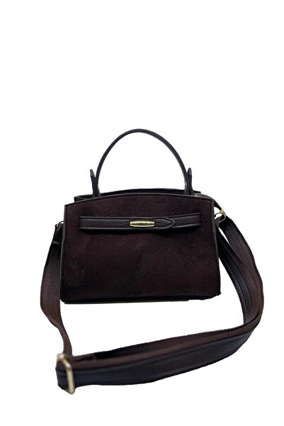 HBS ÇANTA KAHVERENGİ SÜET OMUZ ÇANTASI