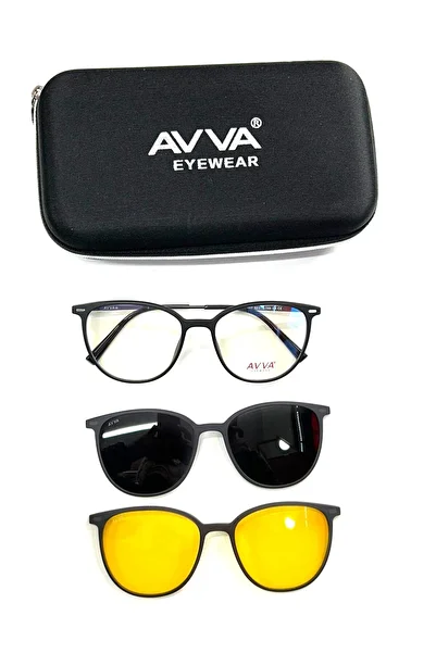 Avva 2117 C4 S-F Polarized&Anti-Far Clip-On Unisex Sunglasses