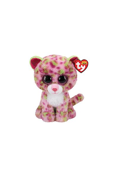 TY Beanie Boos Lainey Pink Green Leopard 24 cm