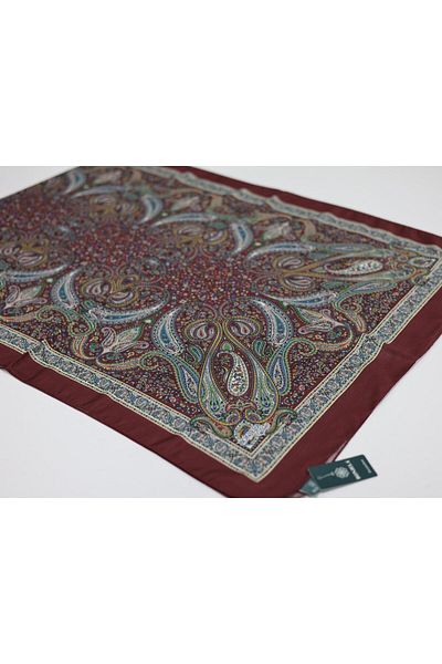 Bonjela Μαλακό βαμβακερό σάλι Claret Red Series - Lbs1309