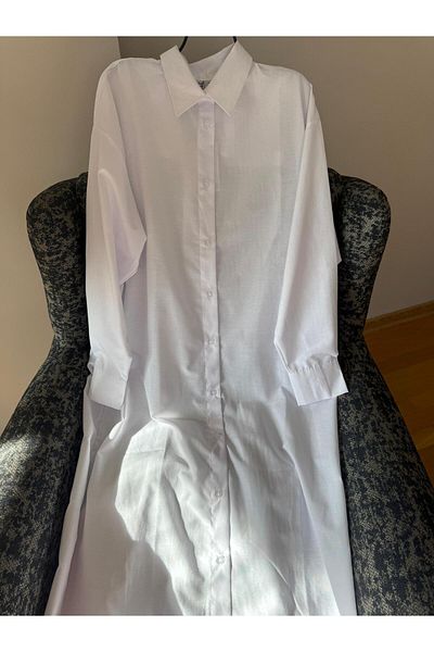 Natavanbutık Buttoned Comfortable Shirt Dress