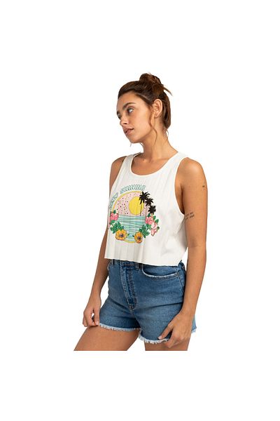 BİLLABONG Billabong المرأة تانك الأعلى عاشق الصبي الأبيض