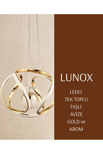 LUNOX TEK TAŞLI AVİZE