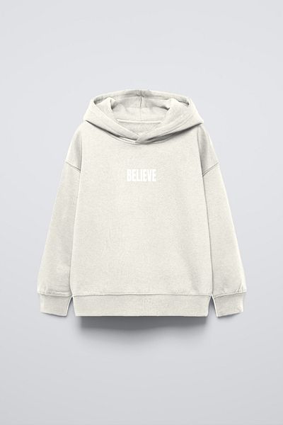 The Champ Clothing Hanorac pentru copii cu glugă cu imprimeu Believe Football Design