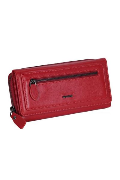 Grande Red Genuine Leather Women's Wallet - 2636
