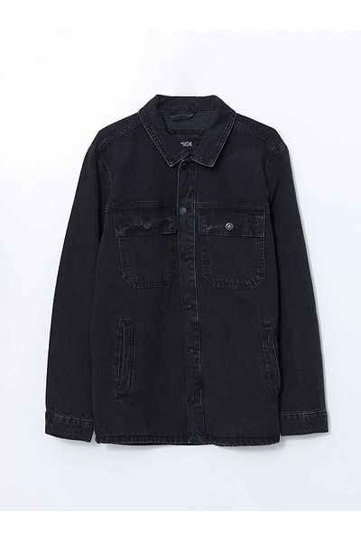 LC Waikiki Ανδρικό τζιν πουκάμισο XSIDE Regular Fit με μακρύ μανίκι