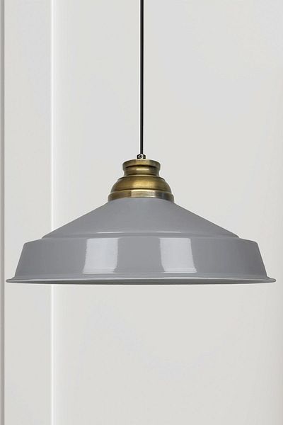 Bamyum Asletl-Lock Industrial Vintage Hängelampe  40 cm, Grau Metall Pendelleuchte