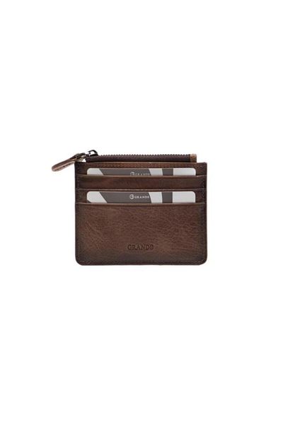 Grande Genuine Leather Men's Wallet Brown 820