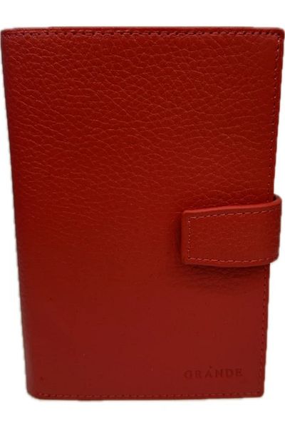 Grande Men's Red Genuine Leather Wallet - 2462