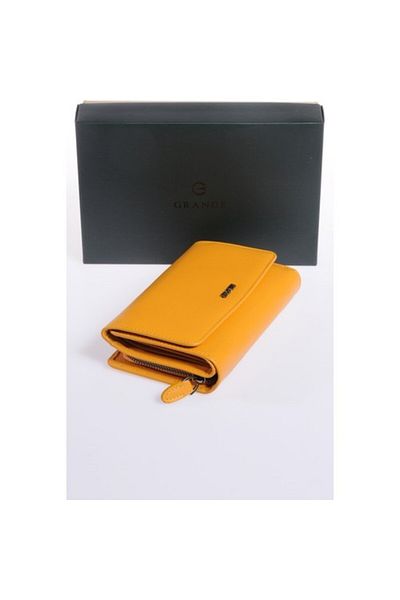 Grande Yellow Genuine Leather Women's Wallet - 2725