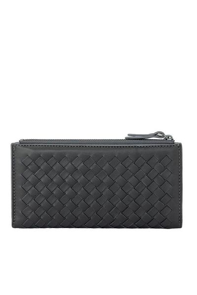 Grande Gray Genuine Leather Women's Knitted Wallet 2760