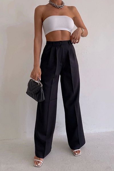 mymoda Látkové kalhoty Palazzo