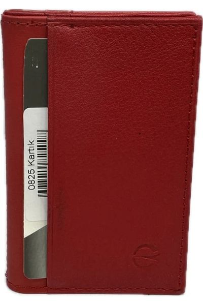 Grande Genuine Leather Men's Card Holder Claret Red 825