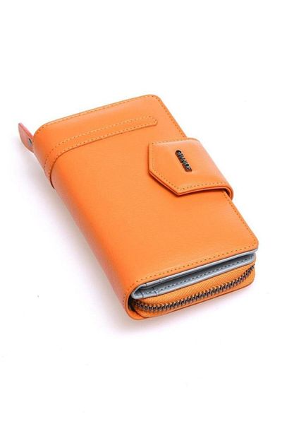 Grande Yellow Genuine Leather Women's Wallet - 2716