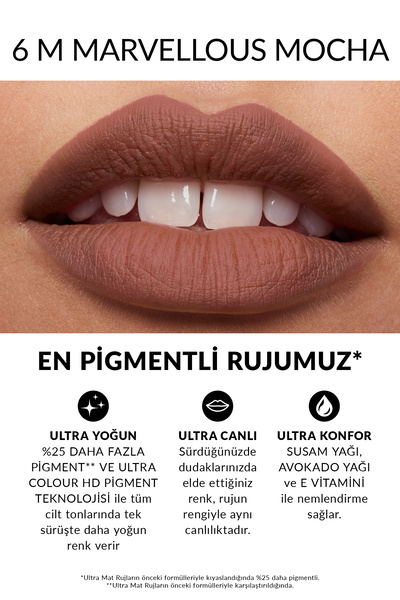AVON Ultra Mat Ruj Marvellous Mocha Üçlü Set