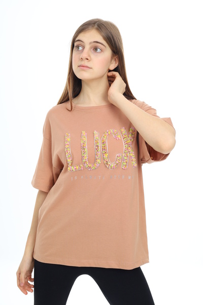 ANGELOS GIRLS Djevojački dizajn tekst Sa deznom T-shirt 9-14 godina Lx038