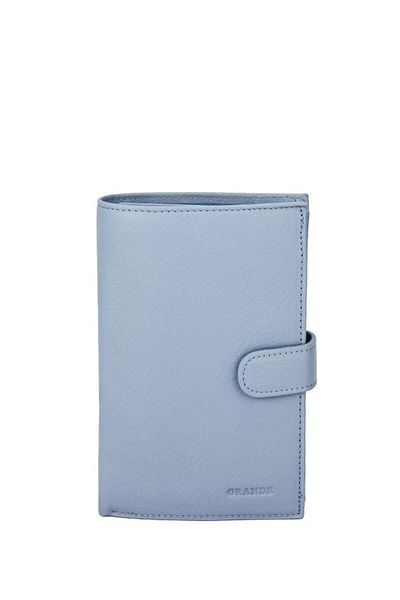 Grande Πορτοφόλι Unisex από γνήσιο δέρμα - Ice Blue 3106