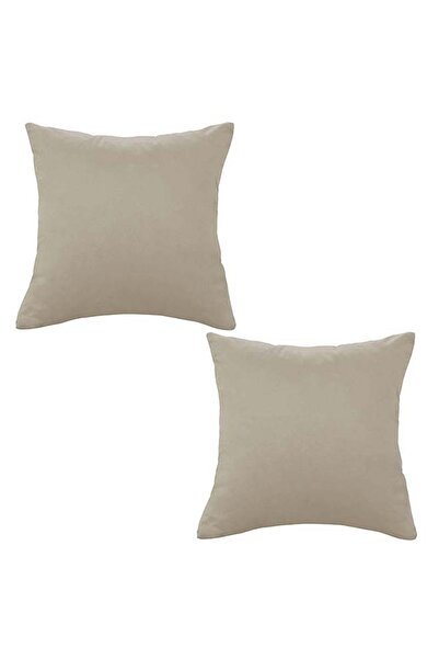 soufa dibaj مجموعة من قطعتين من الوسائد المزخرفة المخملية الناعمة بتصميم سادة...