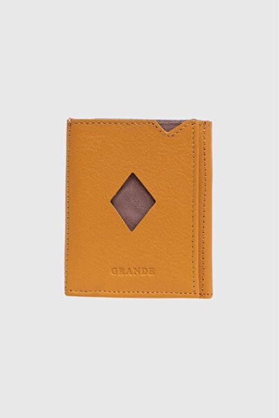 Grande Чоловічий гаманець для карток - натуральна шкіра, жовтий, 850