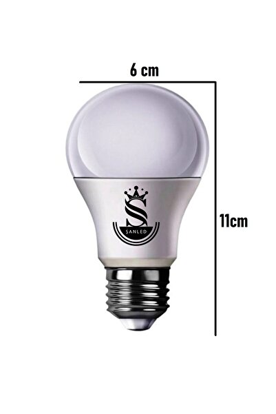 ŞANLED 10W Tasarruflu Beyaz Renk Led Ampul-1-2-4-6-10-50-100 Adettir
