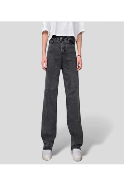PALAZZO Jordan Smoked Wide Leg Lycra Jeans - Loose Wide Leg Jeans