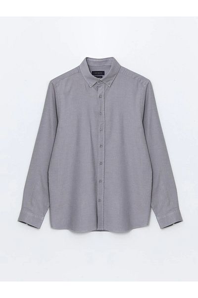 LC Waikiki Southblue Regular Fit Men's Long Sleeve Shirt