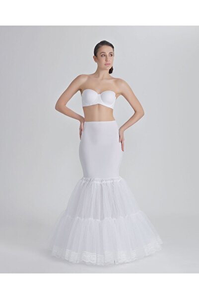 MK MODA ATELİER 1 Telli Fırfırlı Helen Gelinlik, Balık Abiye Için Rahat Adım ...