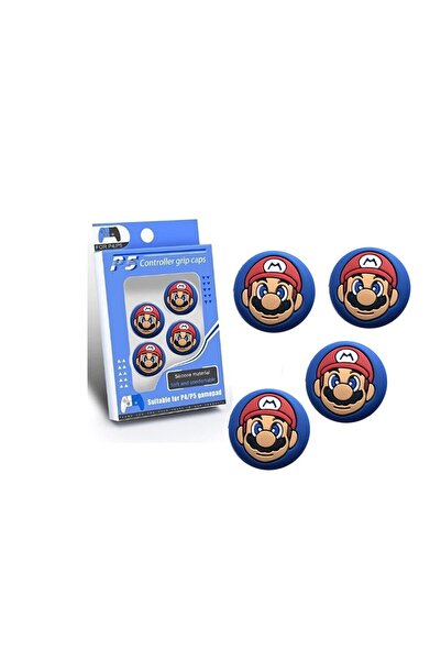 Doreka Süper Mario Desenli Xbox One-xbox S-xbox X Ps4 Ps5 Analog Koruyucu Sil...