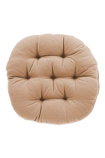 soufa dibaj وسادة مربعة مزخرفة من المخمل الناعم بألوان جذابة - بيج