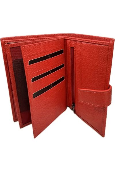 Grande Men's Red Genuine Leather Wallet - 2462