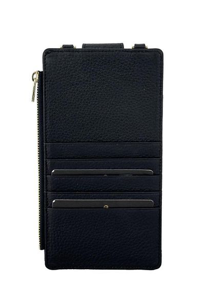 Grande Black Genuine Leather Women's Phone Bag - 2797