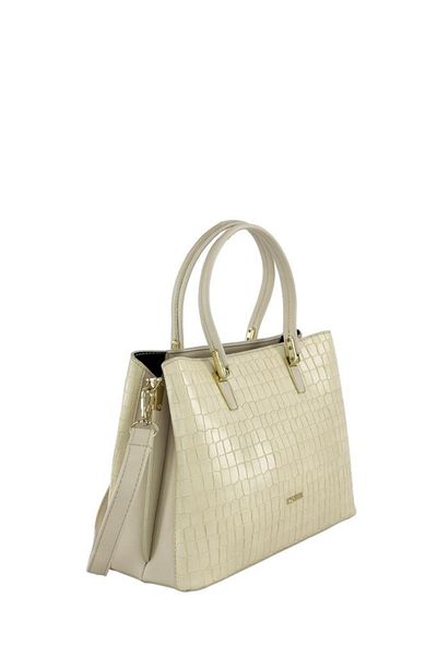 KRISTE BELL Crocodile Cream Women's Handbag - Model 7108