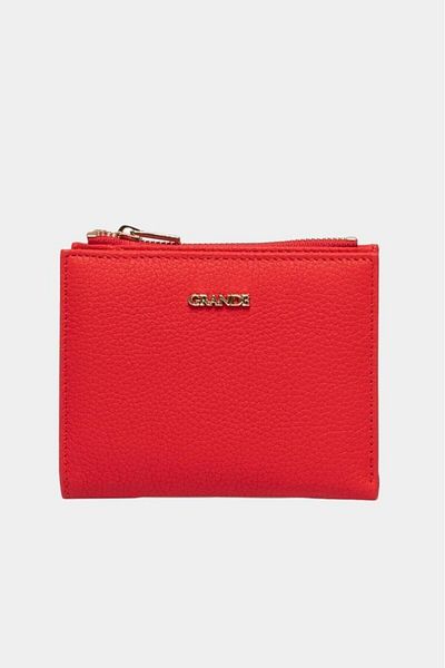 Grande Red Genuine Leather Women's Wallet - Model 2805