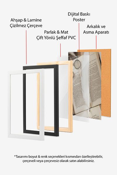 Postifull Set de pictură cu cadru alb, pictură de perete de toamnă pentru școala de magie, set de 3 posteri, nr:300708