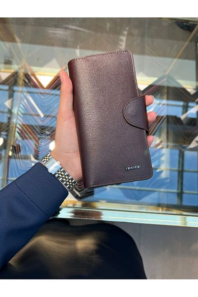 Grande Unisex Genuine Leather Wallet - Brown 2644