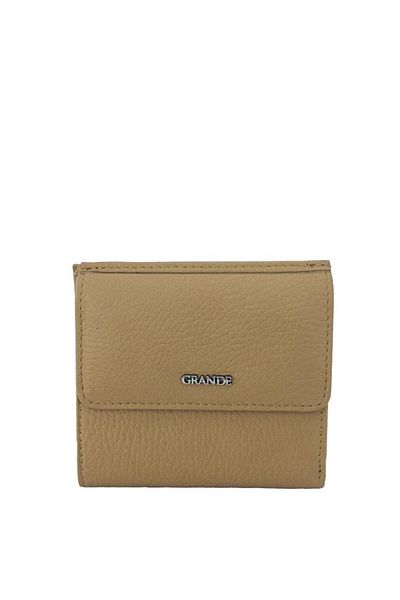 Grande Tan Colored Genuine Leather Women's Wallet - 2765