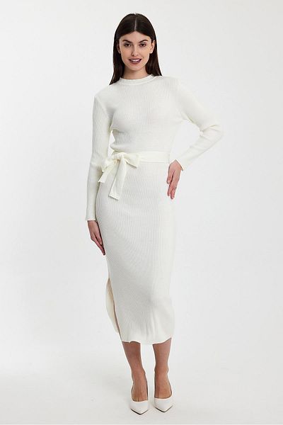 ALEXANDERGARDI Rochie lungă din tricotaj cu nervuri (A92045-S)